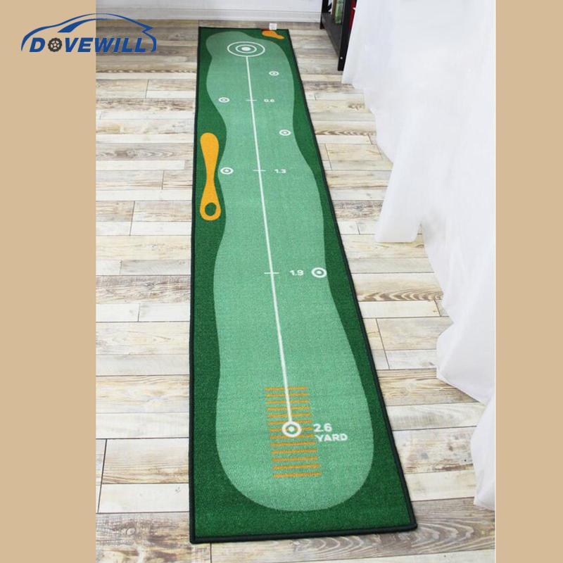 [Dovewill] Golf Putting Mat Putting Mat Traces Chemical Fiber Practice 1 ชิ้น Golf Mat สําหรับเกม Of