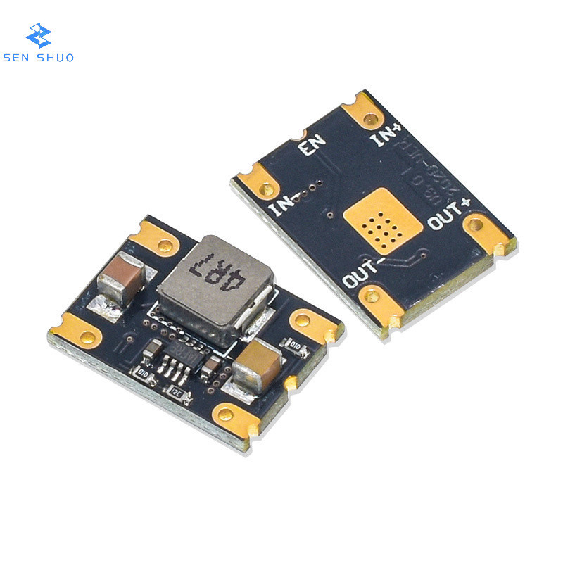 DC-DC Buck โมดูลอินพุต 6.5 ~ 16V ถึง 5V โมดูลควบคุมแรงดันไฟฟ้าเท้า 4A