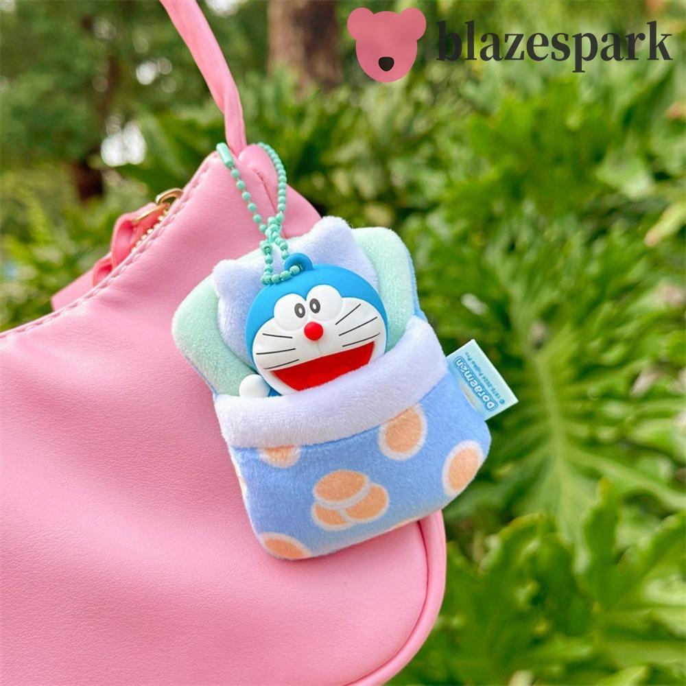 BLAZESPARK Sleeping Doraemon พวงกุญแจ, Kawaii อะนิเมะ Good Night Doraemon พวงกุญแจ, แฟชั่นของเล่นตุ๊