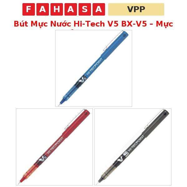ปากกาหมึกเหลว Hi-Tech V5 BX-V5 – หมึกแดง น้ําเงิน ดํา
