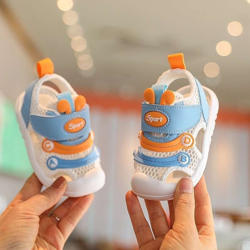 Hot SellingSummer Baby Toddler Shoes Caterpillar Children ToeCovered Sandals Toddler Toddler Shoes G