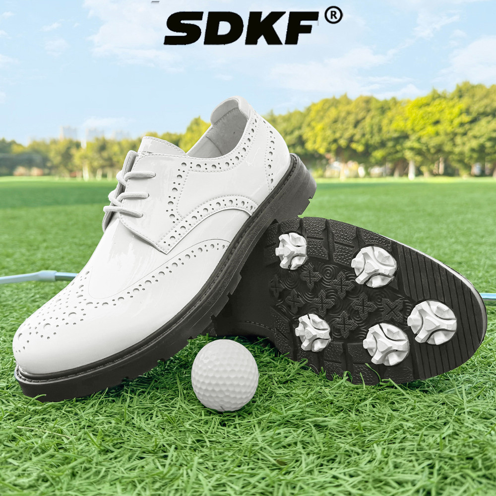 รองเท้ากอล์ฟ SDKFPro V1 แบบมีคลิปสパイค์ ขนาดเบาและกันน้ำ พร้อมไซส์ EU39-49