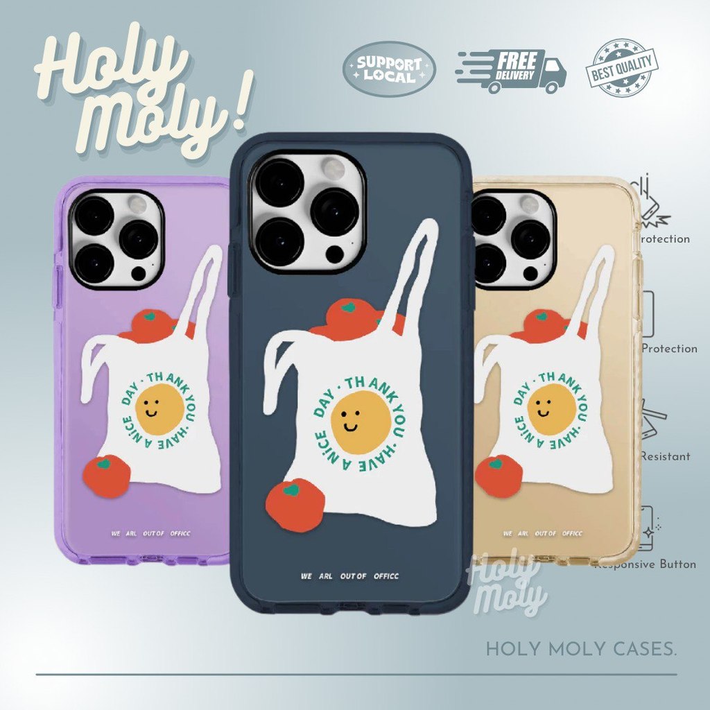 Have A Nice Day IMD Case เข้ากันได้กับ iPhone 17 Pro Max 16 Pro Max 15 Pro Max 14 Pro Max 13 Pro Max