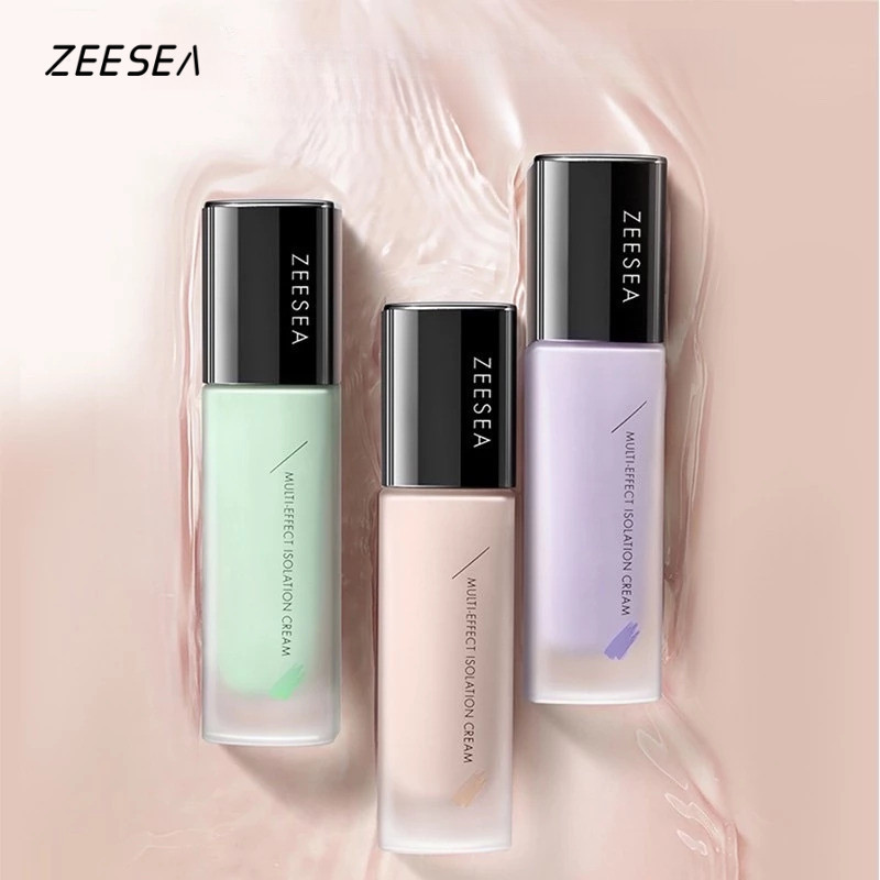 Zeesea Isolating Cream Essential Cream Long Lasting Moisturizing Base คอนซีลเลอร์ควบคุมความมัน Natural Base Brightening และ Whitening Makeup Fore ครีมแต่งหน้าบนใบหน้า