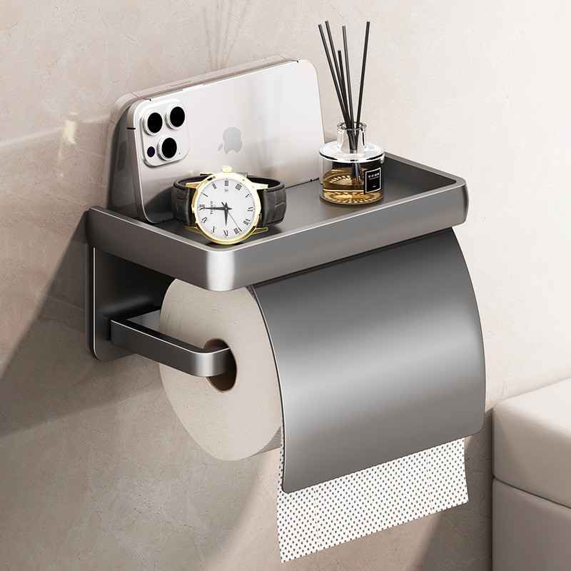 ที่วางม้วนกระดาษชําระชั้นวางกระดาษติดผนัง KP8L