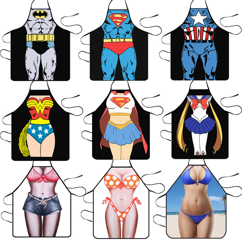 ผ้ากันเปื้อนสร้างสรรค์ที่ไม่ซ้ํากันตลกการประชุมประจําปีพรรคหลอกอุปกรณ์ประกอบฉากหม้อไฟร้านอาหารแขกผ้า