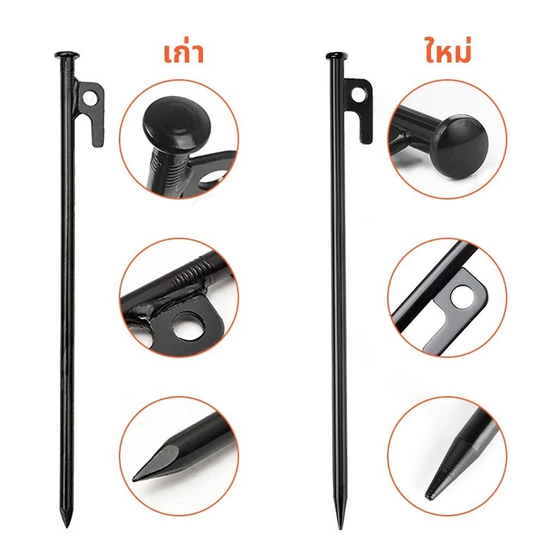 สมอบกเหล็กหล่อ สมอบกเต็นท์ 20/30ซม หนา8มม 10ชิ้น thumbnail 9