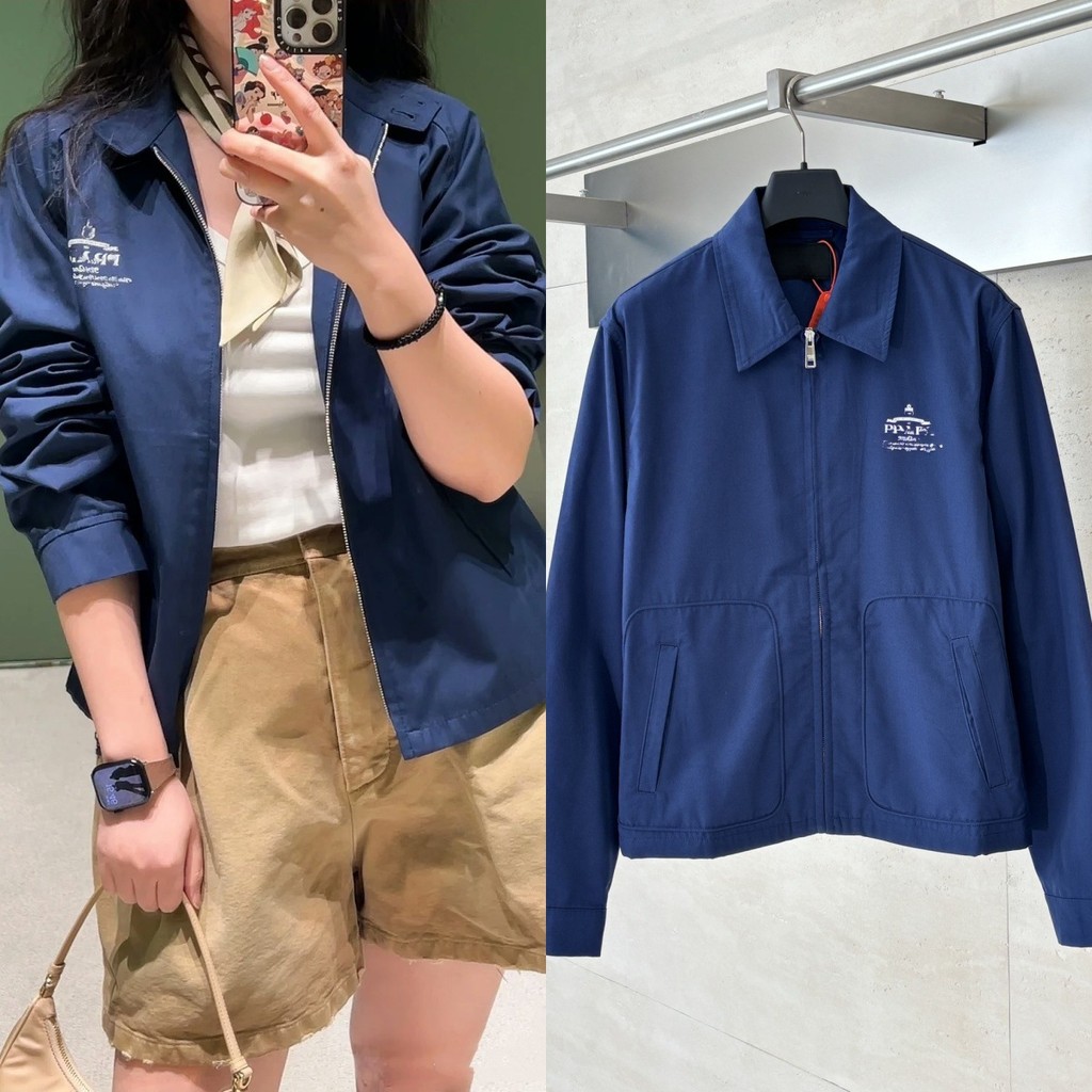 4FWD Praaa Autumn New Color-Block Printed Logo Jacket Coat Unisex Celebrity Style Trendy