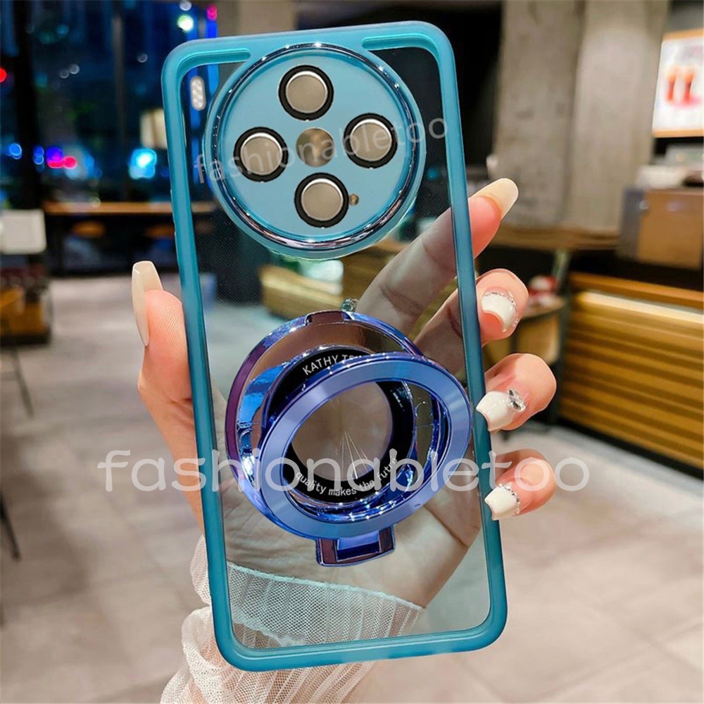 สําหรับ VivoX300Pro สําหรับ Vivo X300 Pro X300Pro X 300 VivoX300 Pro VivoX300Pro 2025 ผู้ถือแหวนวงเล็บเคสโทรศัพท์ซิลิโคนใส Soft TPU Edge กันกระแทกปกหลัง