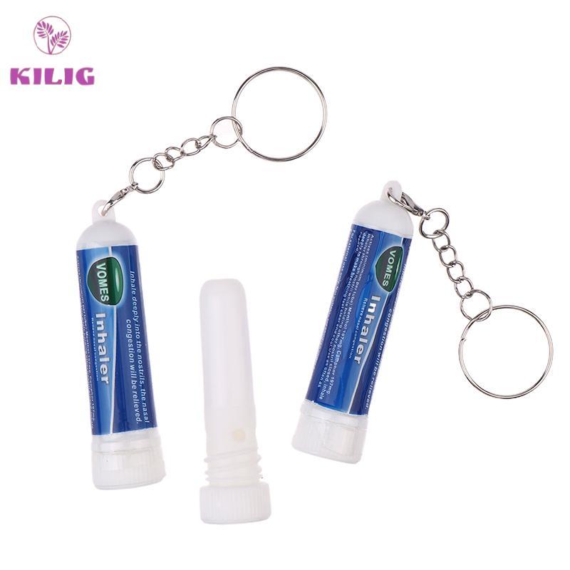 KILIG 5 ชิ้นจมูก Stick พวงกุญแจ Boosts Focus Inhaler หลอด Cooling Nasal Inhaler Aromatherapy Energy 