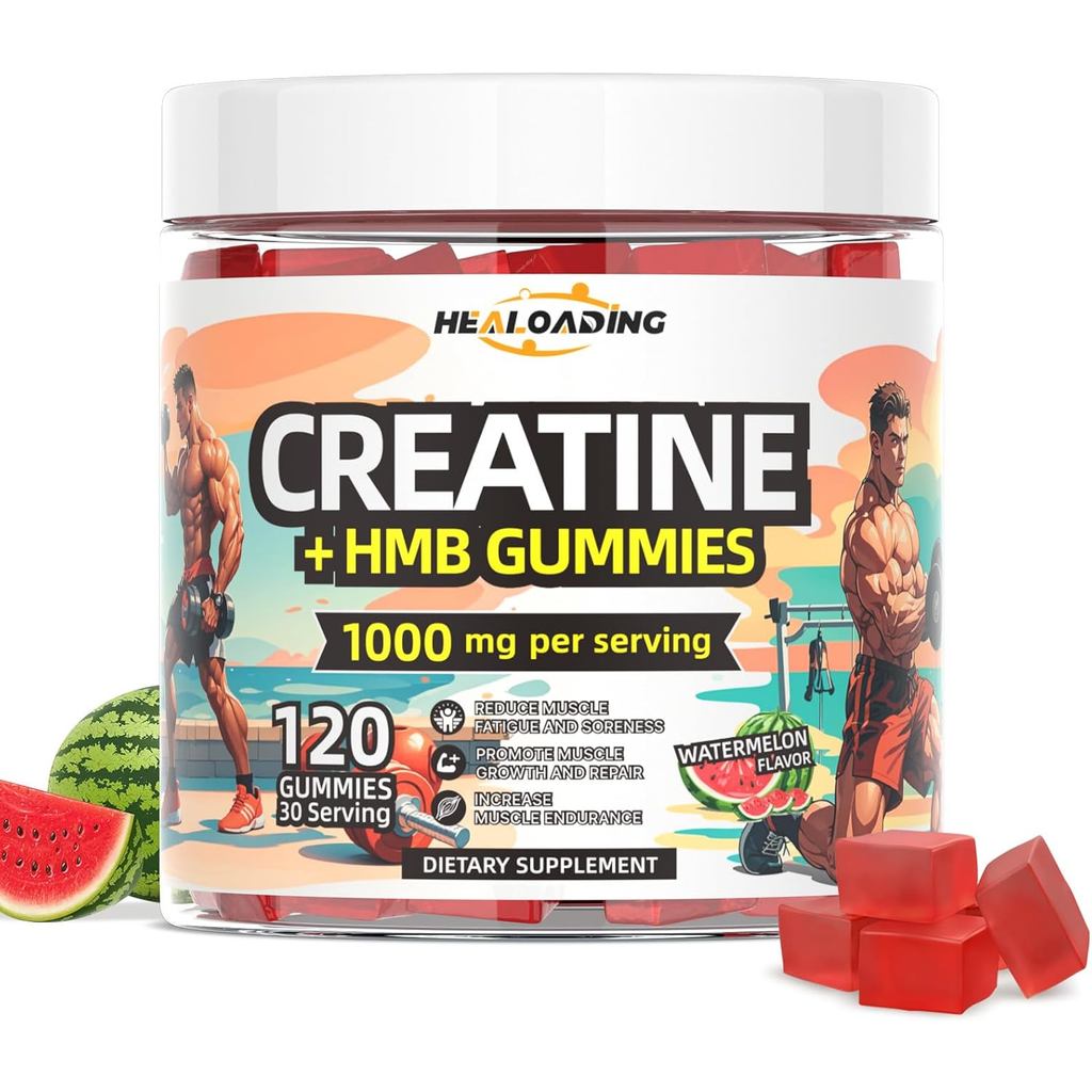 Creatine Monohydrate Gummies HMB อาหารเสริมสําหรับผู้ชาย - อาหารเสริม Creatine และ HMB สําหรับเพิ่มค