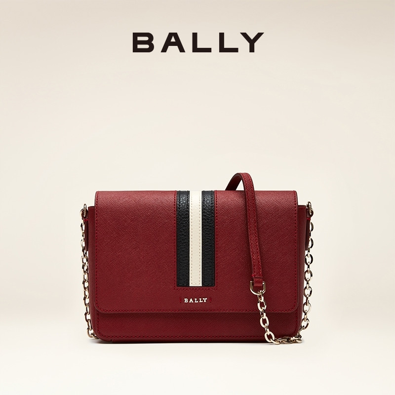 BALLY/BALLY Ladies Red Fashion Chain Bag กระเป๋าสะพายข้าง6238436