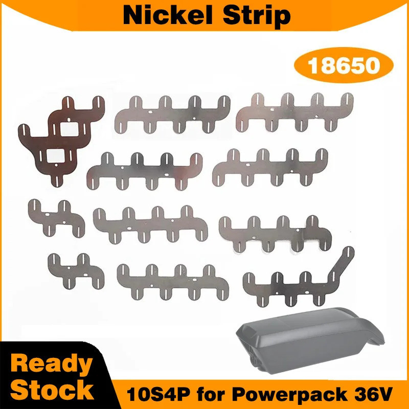 แถบทองแดงชุบนิกเกิล 10S4P สำหรับแบตเตอรี่ Bosch Powerpack 400 E-bike ขนาด 0.15-0.20 มม.