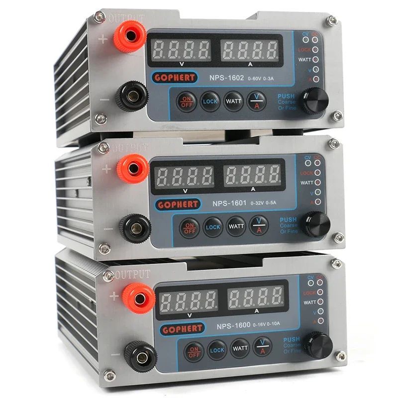 CPS-3205 3205II สวิทช์ดิจิตอลปรับ Mini DC Power Supply WATT ฟังก์ชั่นล็อค 0.001A 0.01V 30V 5A 60V 3A