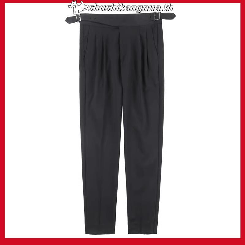 กางเกงสูท Vupan Belt-Free | Gurkha Version ±4ซม. ปรับเอว ผ้าต่อต้านริ้วรอยแบบไม่รีด XK13