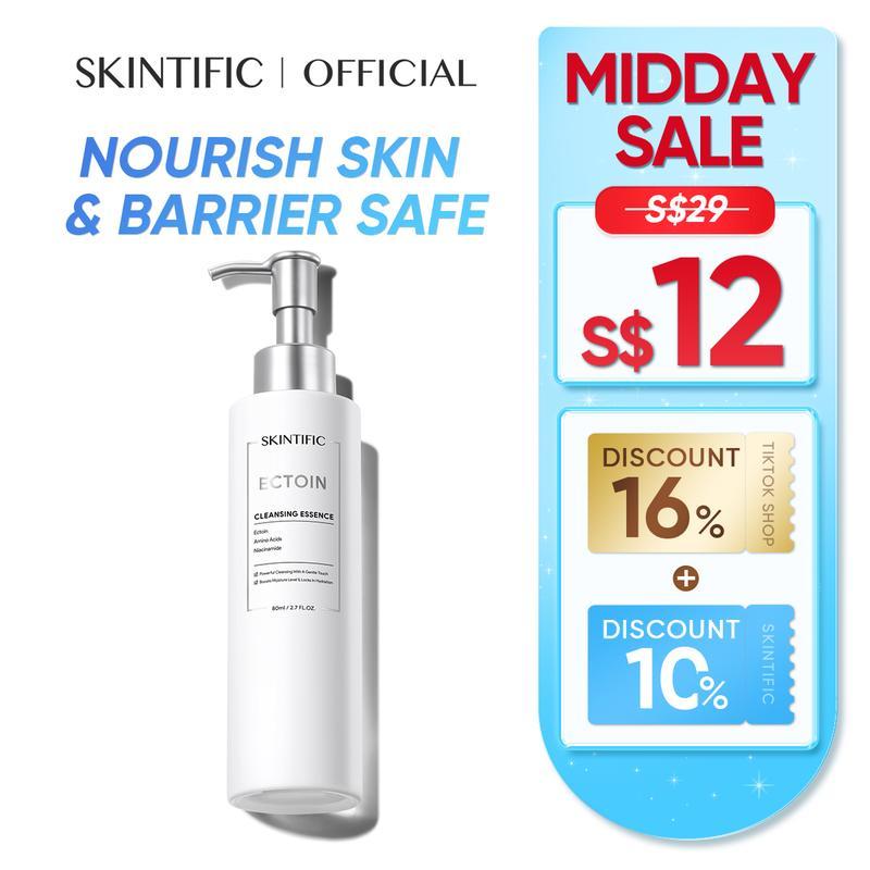 [SKINTIFIC OFFICIAL] SKINTIFIC Ectoin Cleansing Essence Sensitive Skincare Deep Cleansing Facial Lig