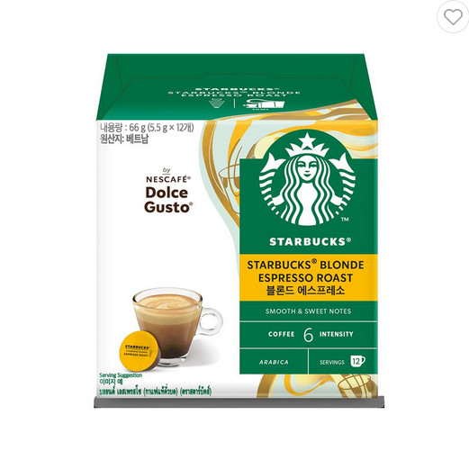 แคปซูลกาแฟ NESCAFE STARBUCK BLONDE ESPRESSO ROAST