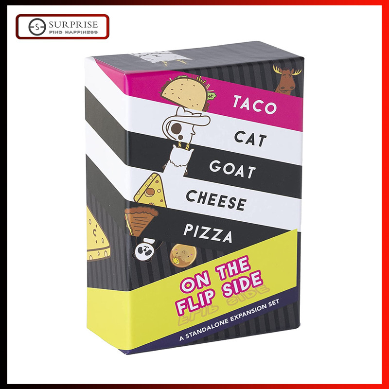 Taco Cat Goat Cheese Pizza Side Flip Game Card