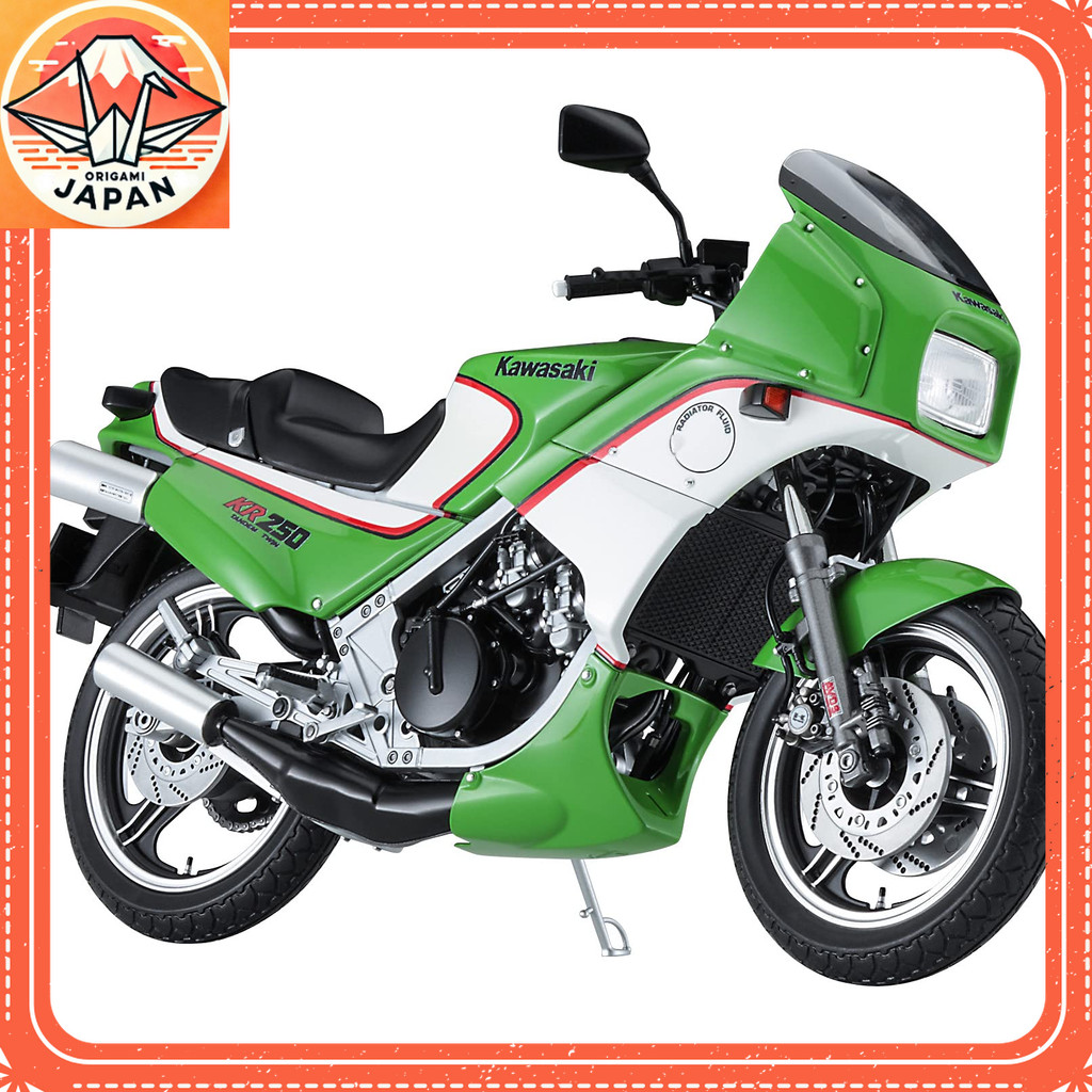 โมเดลประกอบคาวาซากิ KR250 (KR250A) รถจักรยานยนต์ 1/12 ซีรีส์จากประเทศญี่ปุ่น สร้างสรรค์ด้วยรายละเอีย