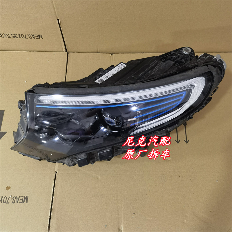 เหมาะสําหรับ Mercedes-Benz EQC350 ชุดไฟหน้าไฟฟ้าบริสุทธิ์การกําหนดค่าสูงไฟหน้า LED เต็มรูปแบบ EQC400