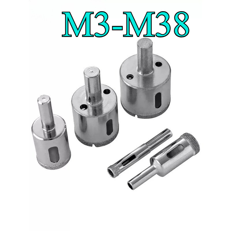โฮลซอเจาะกระจก M3-M38 (DW-XD-TH)