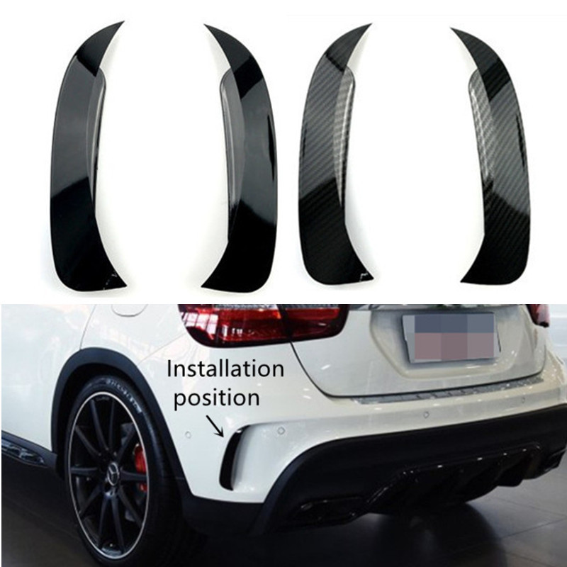 รถด้านหลังกันชนรอบทิศทาง Air Outlet ลมด้านหลังมีด Fit สําหรับ Mercedes Benz GLA Class X156 GLA200 26