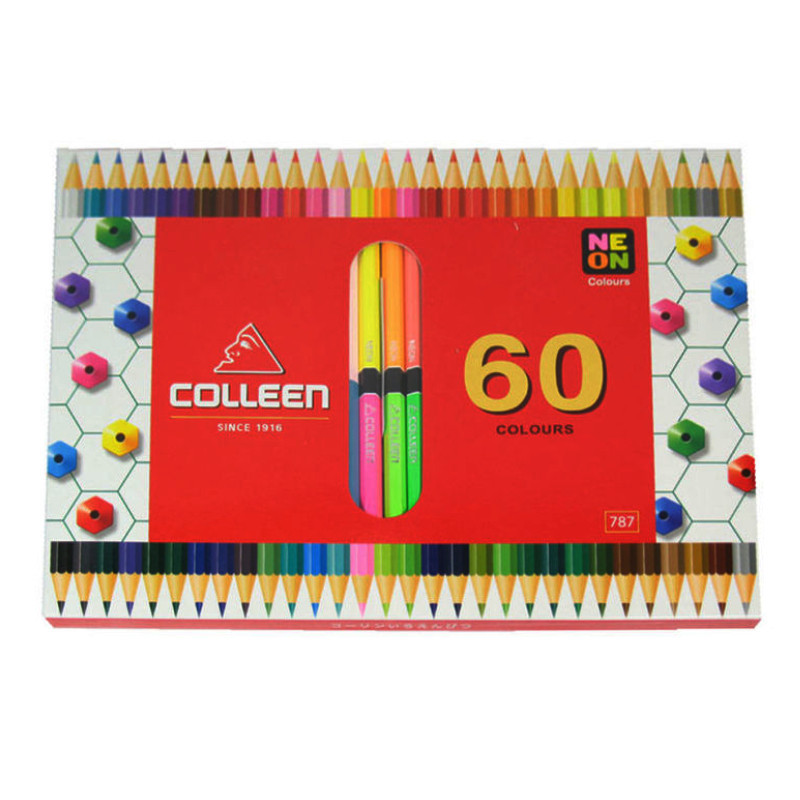 COLLEEN สีไม้ 2 หัว 60 สี รุ่น 787