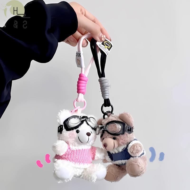 [H&S] 1 ชิ้นตุ๊กตาหมีน่ารักแขวนเครื่องประดับ Bapa ตกแต่งการ์ตูนหมีสีน้ําตาลตุ๊กตาตุ๊กตาพวงกุญแจกระเป๋าจี้ DIY อุปกรณ์เสริม {th}