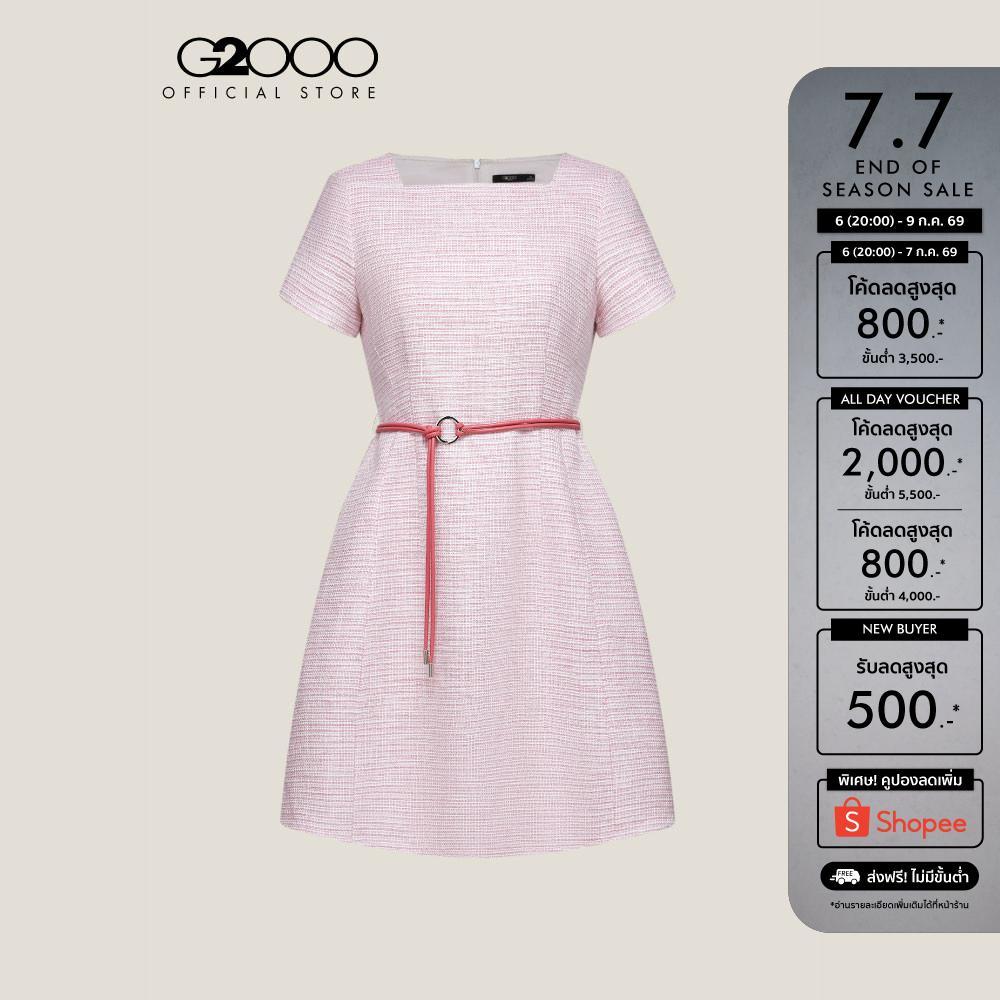 G2000 เดรสสำหรับผู้หญิง Fit & Flare Shape รุ่น 5123302624 PINK