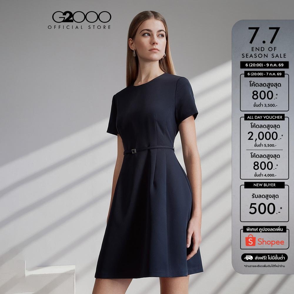 G2000 เดรสสำหรับผู้หญิง Fit & Flare Shape รุ่น 5123148679 NAVY