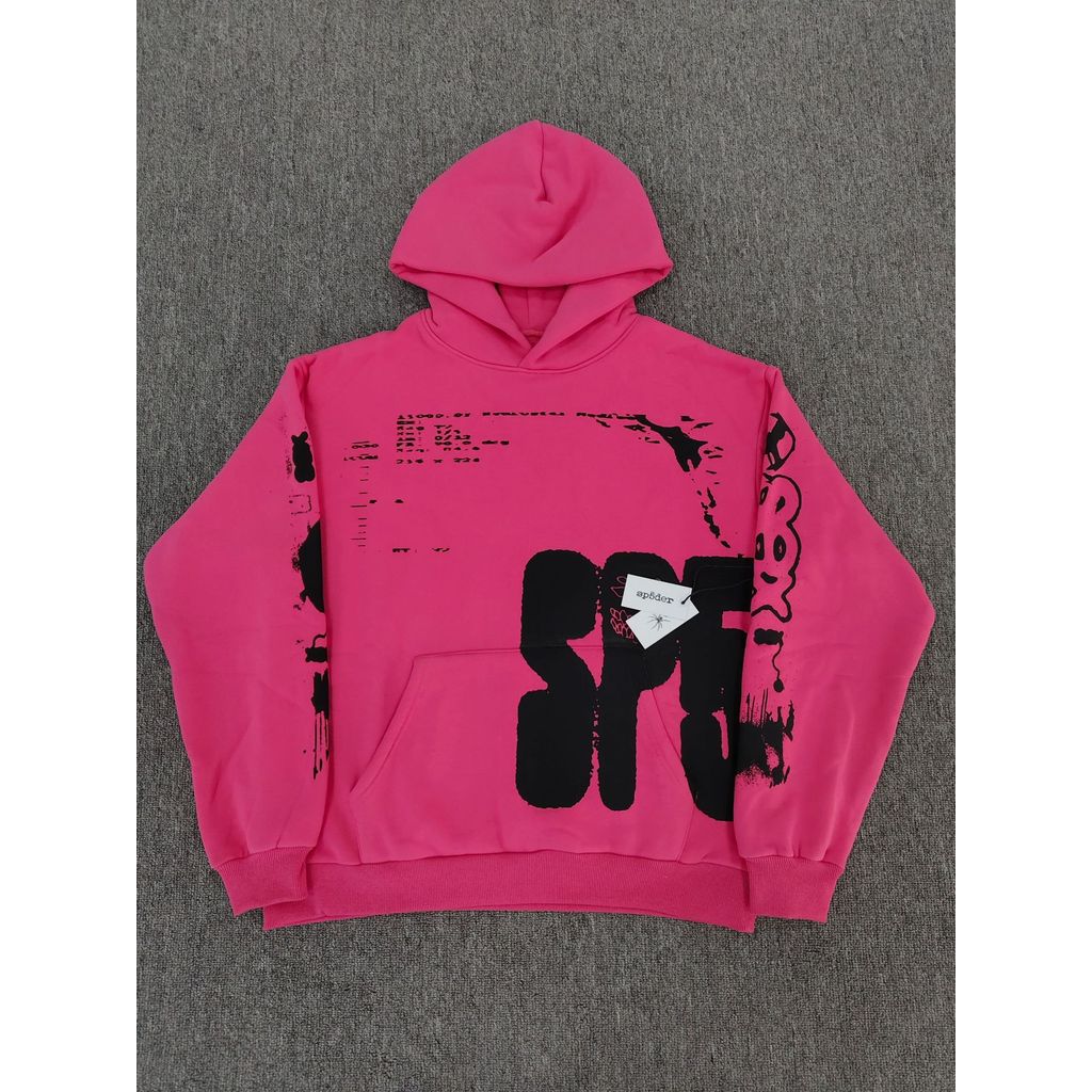 FOZV Sp5der Hoodie พิมพ์ตัวอักษรเสื้อแจ็คเก็ตกีฬาลําลองเสื้อกันหนาวผู้ชาย