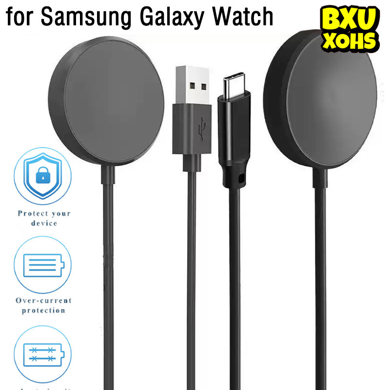 ชาร์จแม่เหล็กไร้สาย Tpye-C/USB สายชาร์จ for Smartwatch Samsung Galaxy Watch 9 8/9 8 Classic /FE/7/6/