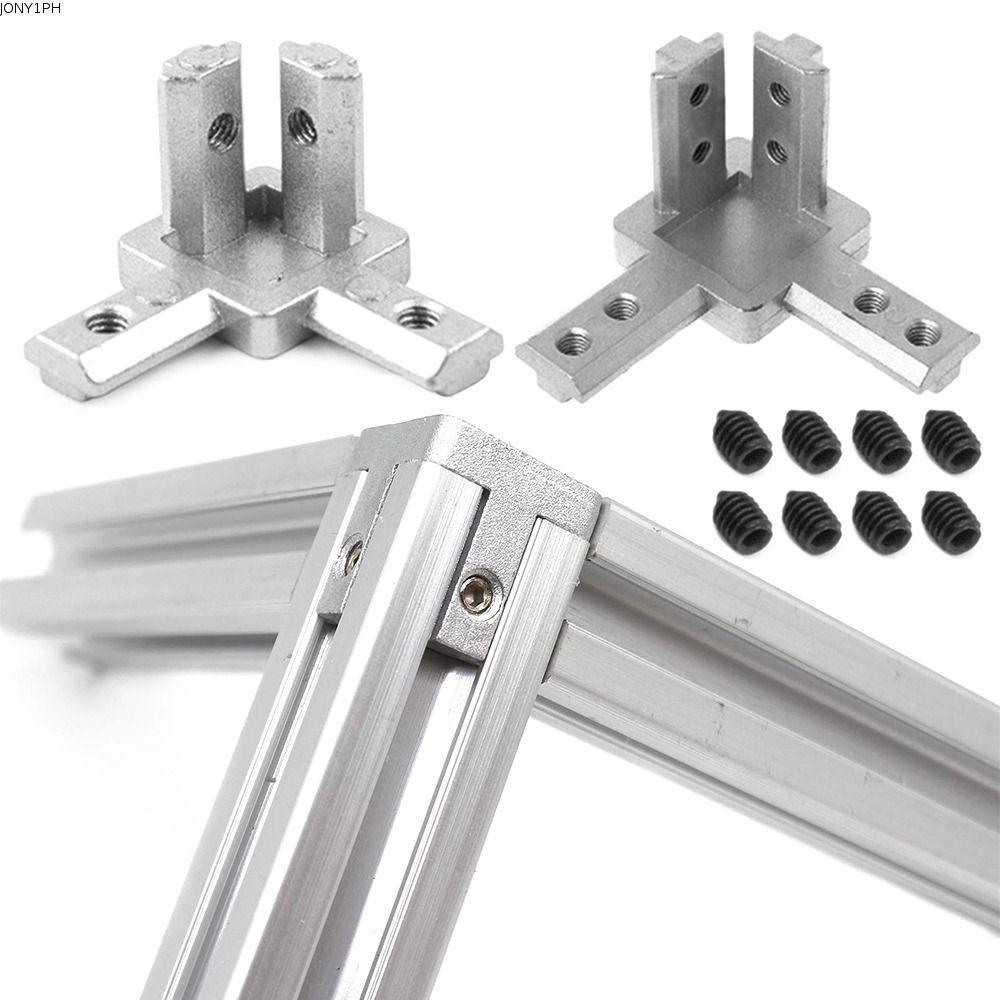 JONY1PH มุมขวาอลูมิเนียม 2020 3030 4040 Series Slot อลูมิเนียม Extrusion Profile Standard