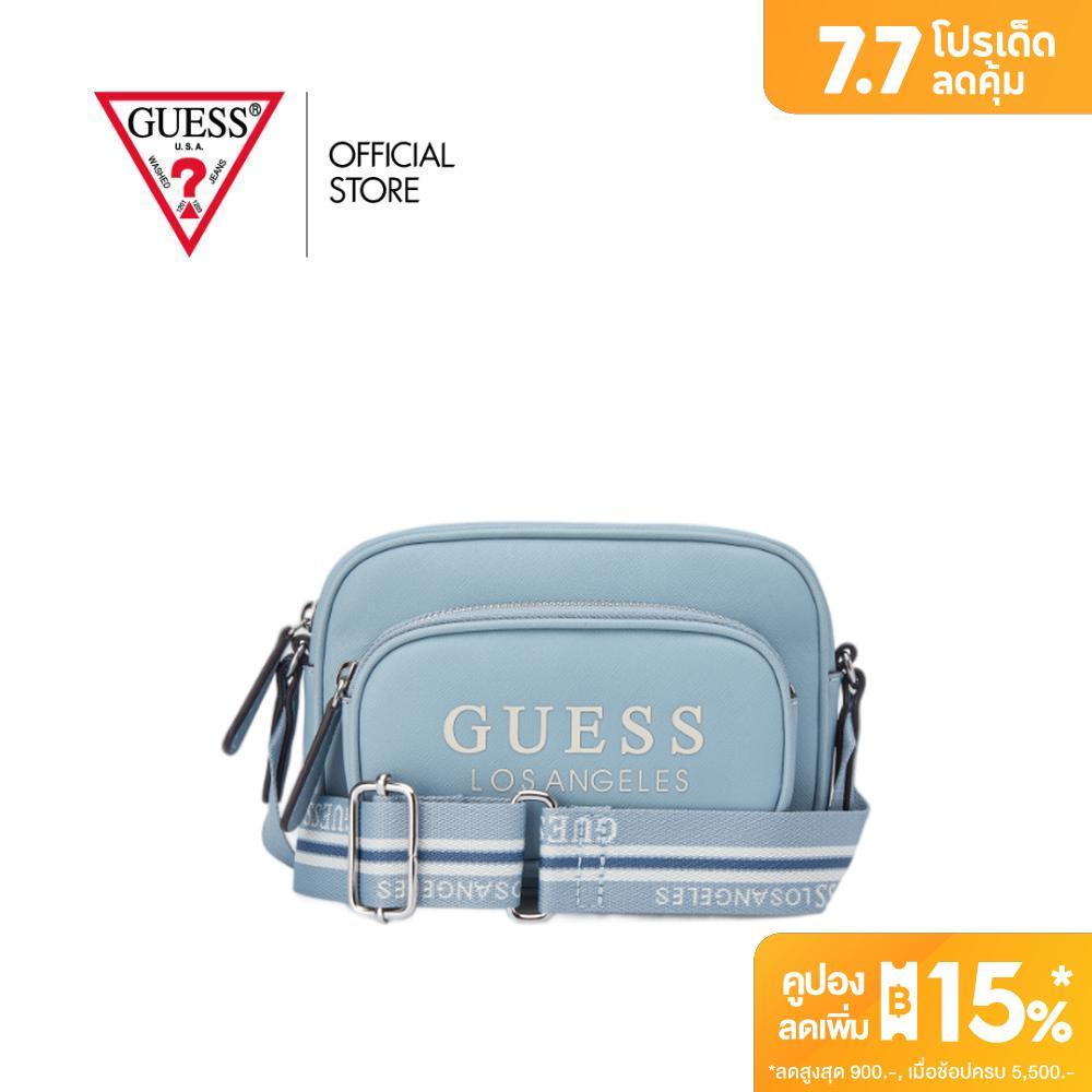 กระเป๋า Guess รุ่น SF221771 JOELLA MINI DBL ZIP CROSSBODY สีฟ้า