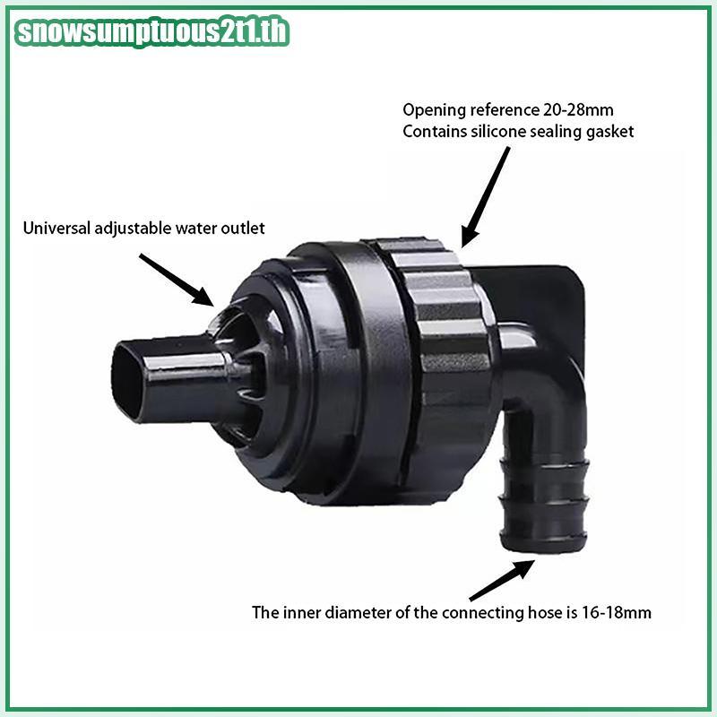 [ใหม่] ตู้ปลา Ba Filter Outlet Universal Rotatable Overflow Dubill Sprinkler หัวฉีดตู้ปลามัลติฟังก์ช