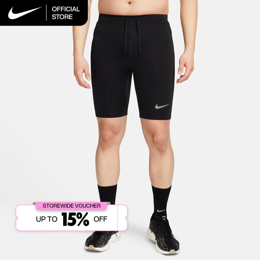 Nike Men's Fast Brief-Lined Running 1/2-Length Tights - Black [FN3372-010]