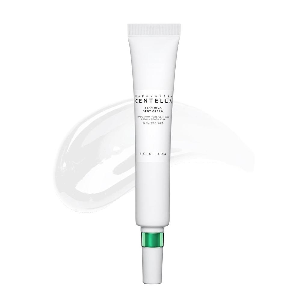 1004Tea-TricaSpot, Centella Asiatica Tea Tree Acne Care Cream, สําหรับชิ้นส่วน มอยเจอร์ไรเซอร์บํารุง