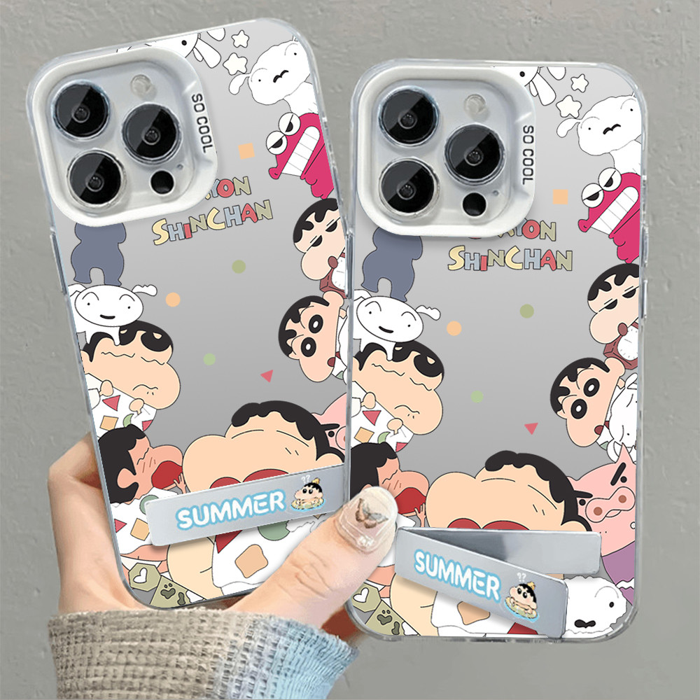 เคสโทรศัพท์ ลายชินจังสุดน่ารัก สำหรับ iPhone13 15 XSMAX 11 17 12 14 16 XR XS กันกระแทก ทนทานต่อการใช้งาน