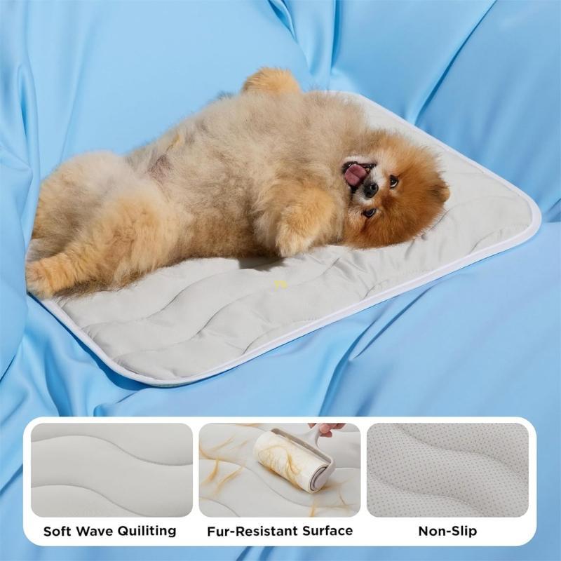 Yu Generisch Cooling Mat สําหรับสุนัขแต่ละ-Cooling Dog Mat วันหยุดล้างทําความสะอาดได้ Cushion แต่ละ-