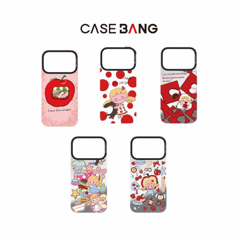 【แผ่นหลังแม่เหล็ก】 For iPhone 13-17,CASEBANG Adou-Empty Mind Series ImagiSnap เคสแม่เหล็ก, เปลี่ยนกลับ, ป้องกันการตกหล่นทหาร