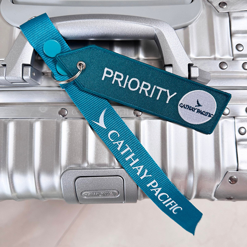 Cathay Pacific Hong Kong Cathay Pacific Starry Sky League Tianhe Priority Pass Color Slogan พวงกุญแจ