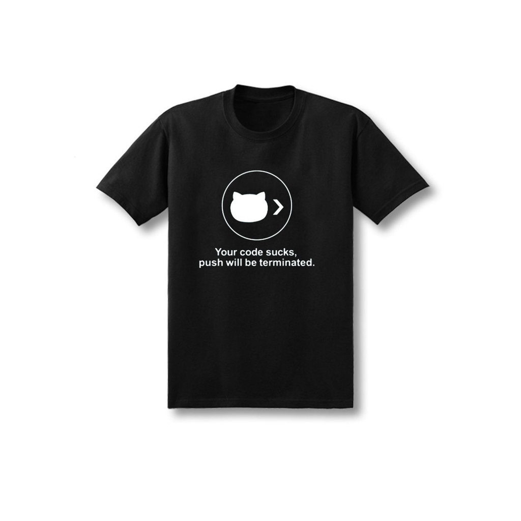 Github Github โปรแกรมเมอร์ผ้าฝ้ายแท้แขนสั้นเสื้อยืดนักศึกษาวิทยาลัย IT การเขียนโปรแกรม Ape คู่เสื้อผ