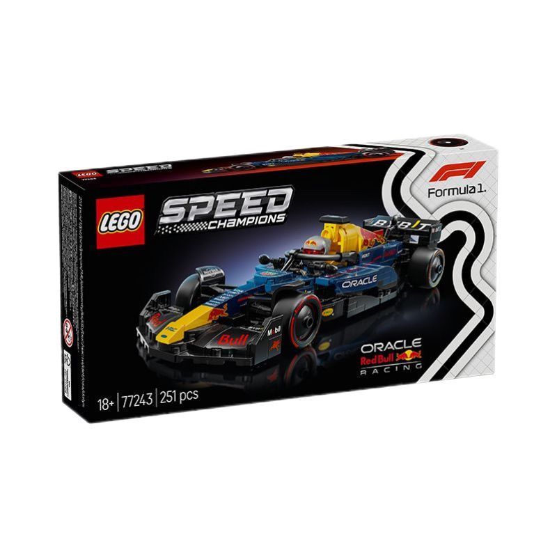 (() Building Block Racing Series 77243 Red Bull F1 Racing Car Boy Toy Red Bull F1 Building Block