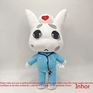 Roblox โรงพยาบาลสัตว์‌ Anomaly Plush Ren Inter Rabbit ตุ๊กตาของเล่นตุ๊กตาน่ารักเลขานุการสุนัขตุ๊กตาสําหรับสาวแฟนของขวัญวันเกิดเด็ก