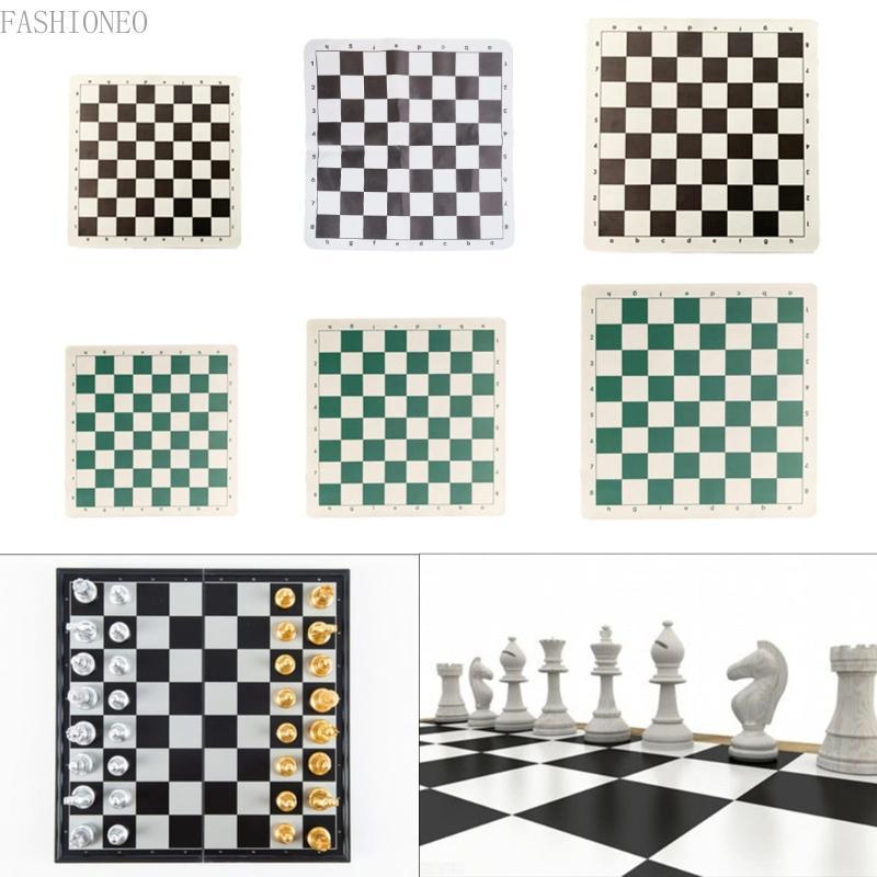 FAS Universal Roll-up PU Chess Board น้ําหนักเบา Tournament Chess Mat แบบพกพา Soft Rollable Chess Bo