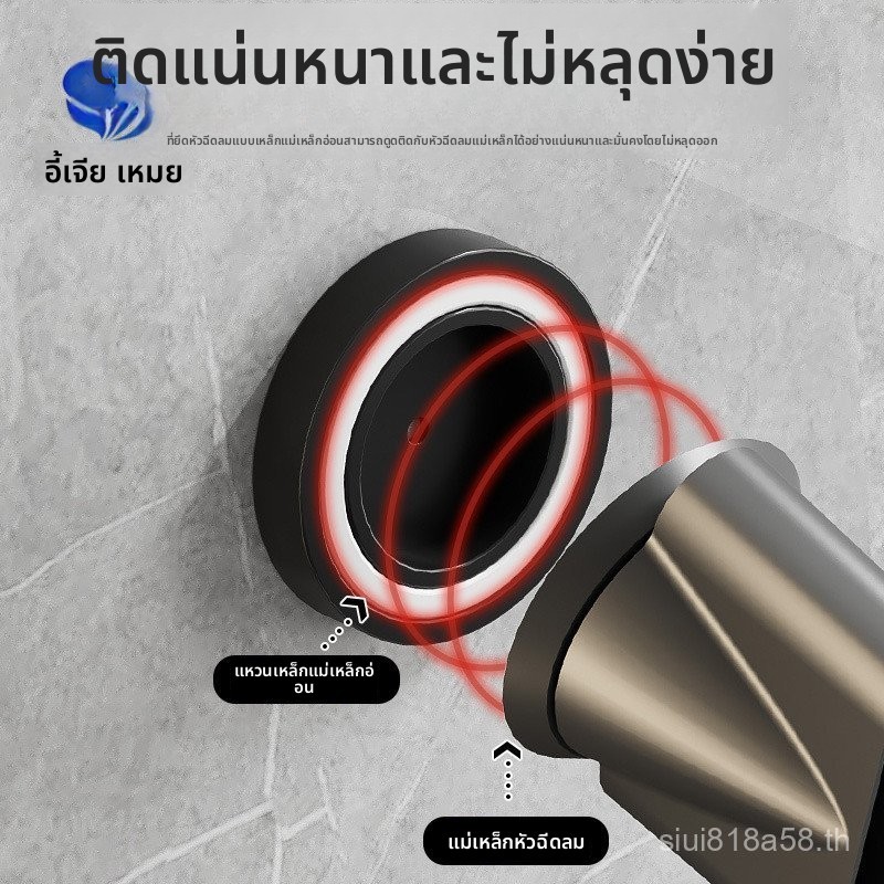 เหมาะสําหรับ Laifen เครื่องเป่าผมแม่เหล็ก Air Outlet Rack แหวนแม่เหล็กเจาะฟรี dyson Air หัวฉีด Rack อุปกรณ์เสริม Bracket FVAK
