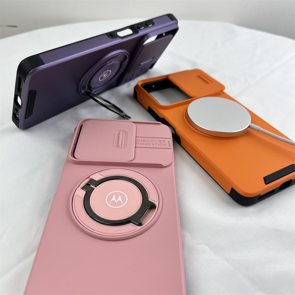 สไลด์ป้องกันกล้องแหวนแม่เหล็กสําหรับ Motorola Moto G Stylus GPlay GPower G 5G 2025 2024 2023 ฝาครอบก