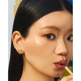YVIS Hot Bakes Brass Stud Earrings - City Route Collection