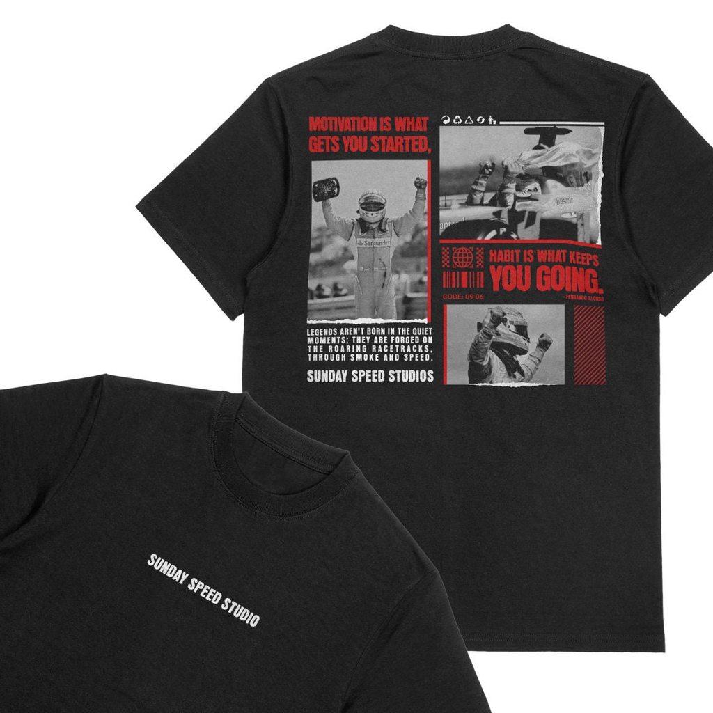 เสื้อยืด Fernando Alonso - เสื้อยืด F1 Legends