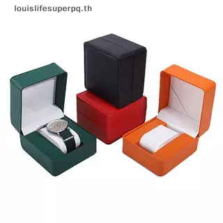 Louislifesuperpq PU หนังกล่องเก็บนาฬิกาเดี่ยวกรณี Travel Organizer สําหรับของขวัญผู้ชาย CCD